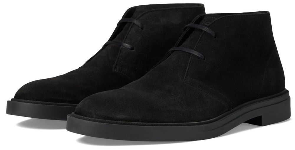 Hugo Boss Men's Calev Desert Boot Seude Black EU 42 / USA 9